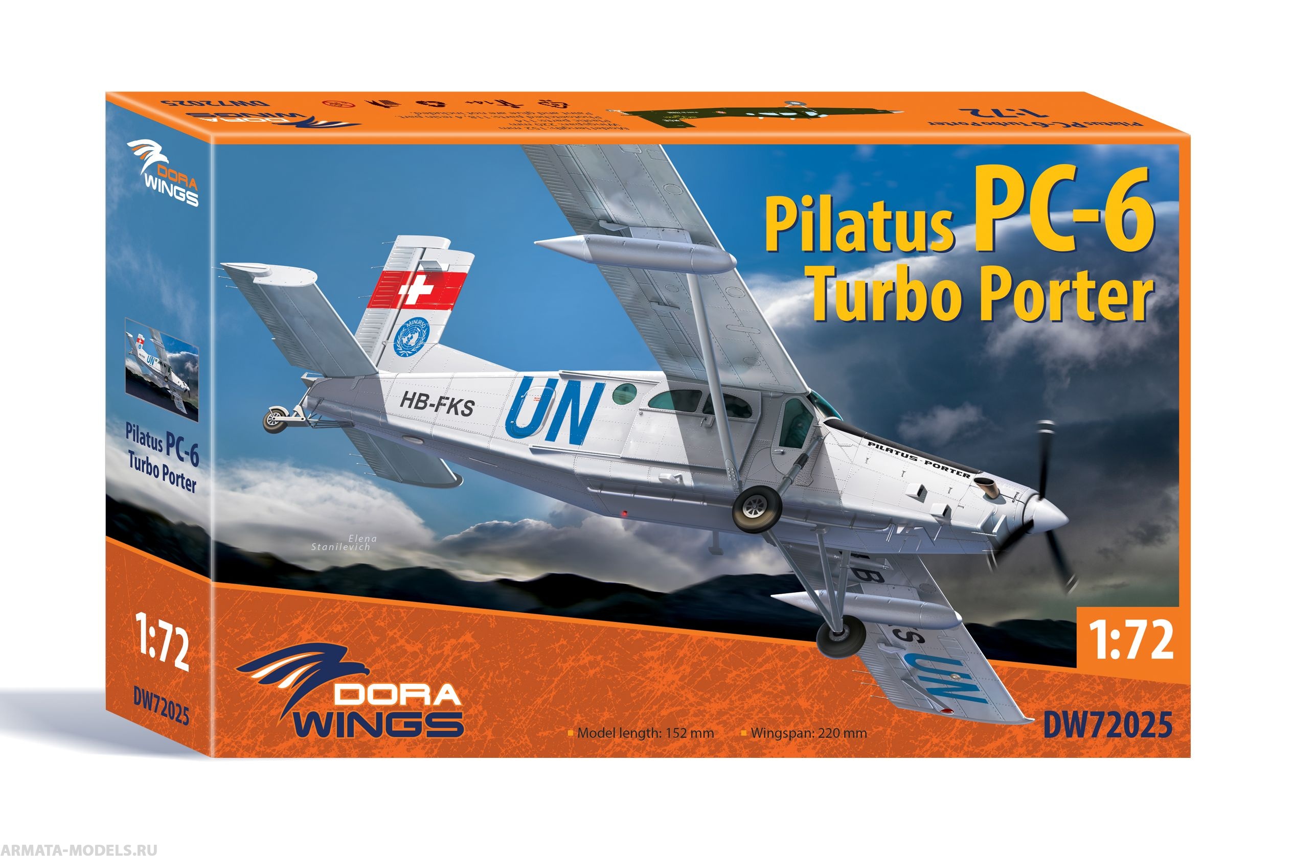 DW72025 Pilatus PC-6 Turbo Porter Dora Wings