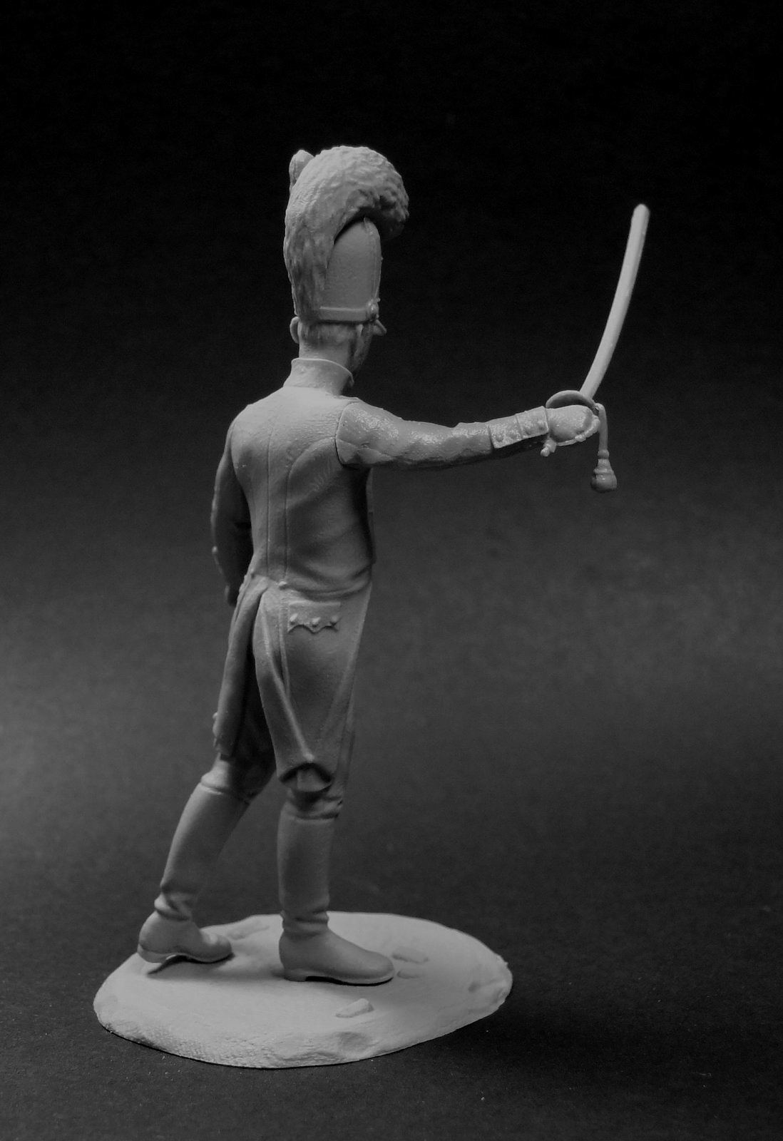 CHM-54031(M). Баварский офицер пехотных полков, 1812-15 гг. 54 мм. Материал - белый металл. Chronos Miniatures