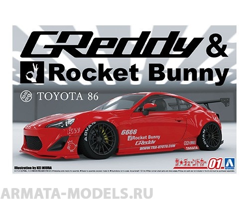 06186 Toyota 86 '12 GReddy&Rocket Bunny Enkei Ver. Aoshima