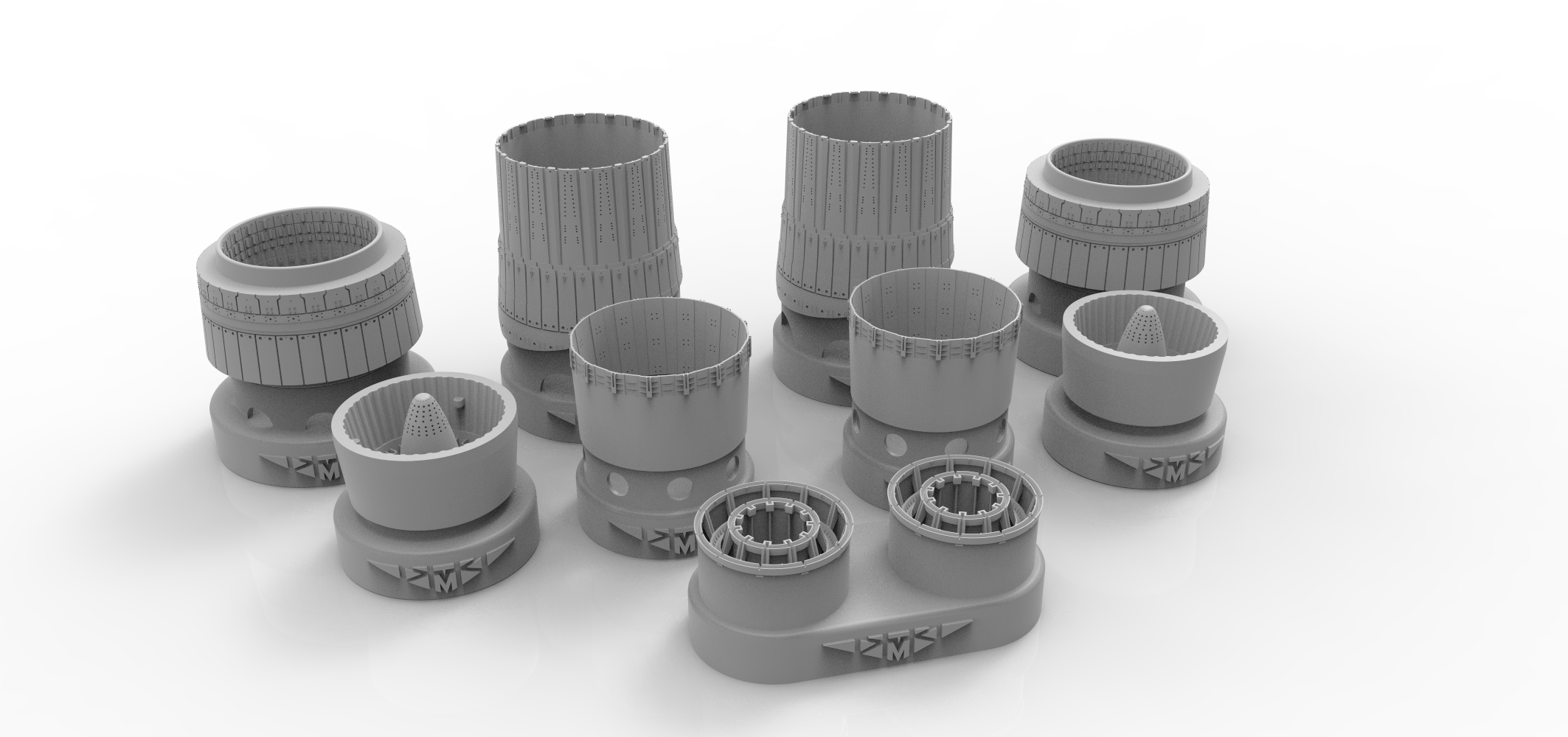 48577TMP Сопла двигателя АЛ-41Ф-1 для Су-57