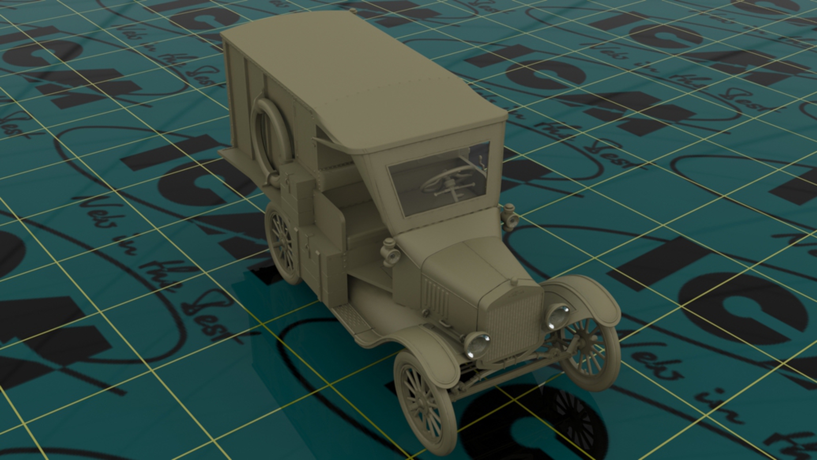 35661 Model T 1917 санитарная, Американский автомобиль I МВ ICM
