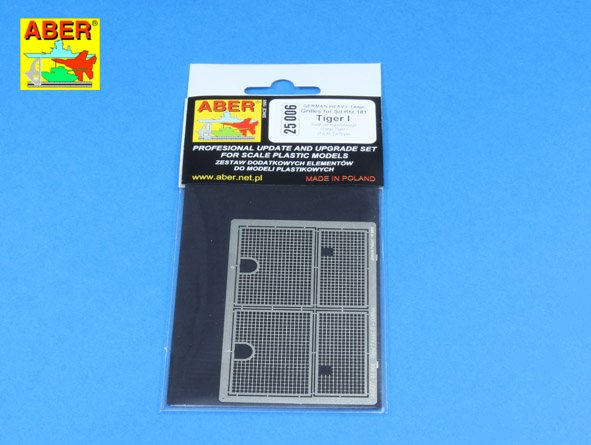 ABR-25-006  Дополнения для  Grilles for Sd. Kfz.181.Tiger I для Tamiya 1/25