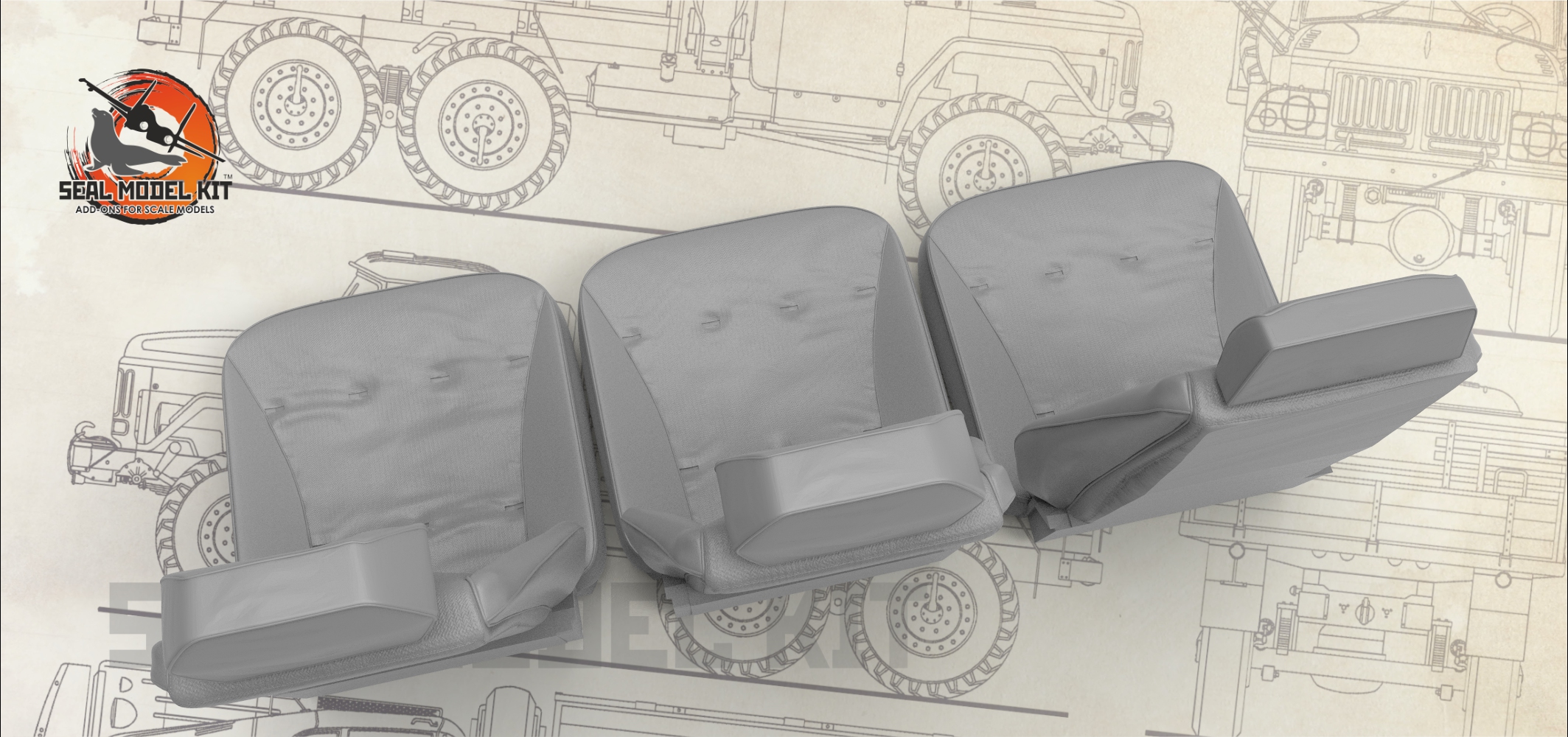 smk35002 Кресла для семейства Мустанг, 1/35