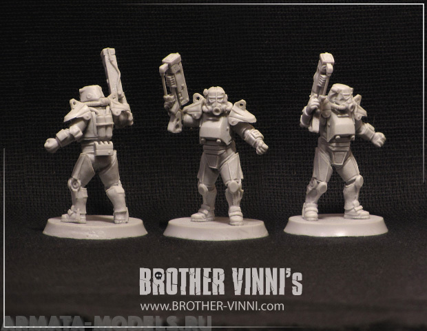 Scaf-rifle soldier in power-armour BROTHER VINNI's