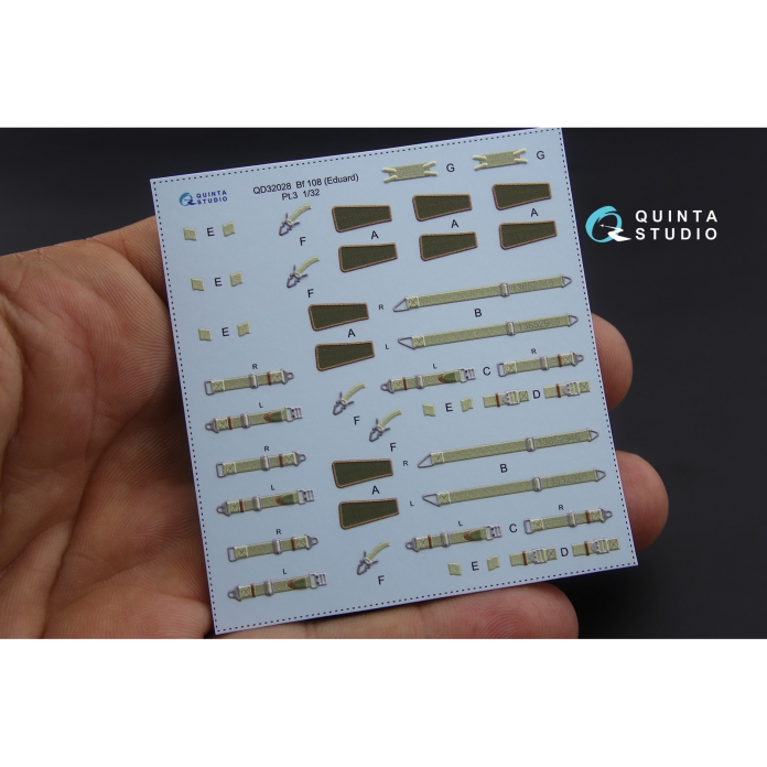 QD32028 3D Декаль интерьера кабины Bf 108 (для модели Eduard)