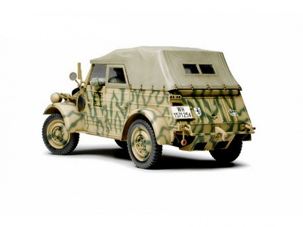 36205  немецкий Kubelwagen Type 82 (European Campaign), с фигурой водителя. Очень давно не выпускалась. Tamiya