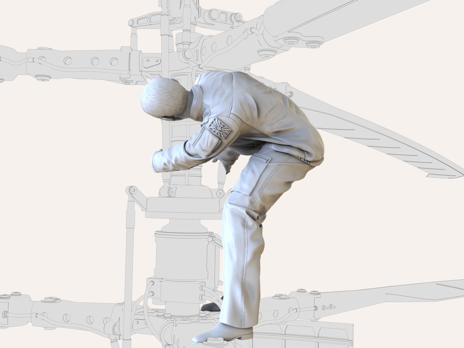 AM48227 Техник «Осмотр винта» (Не для свободной продажи)