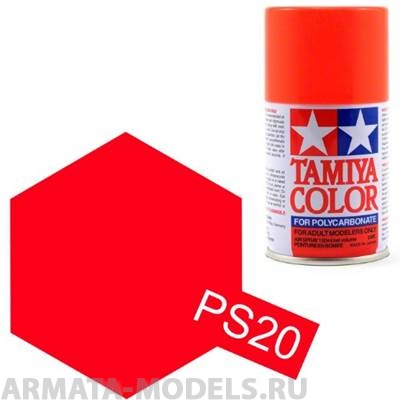 86020T Краска для поликарбоната PS-20 Fluorescent Red