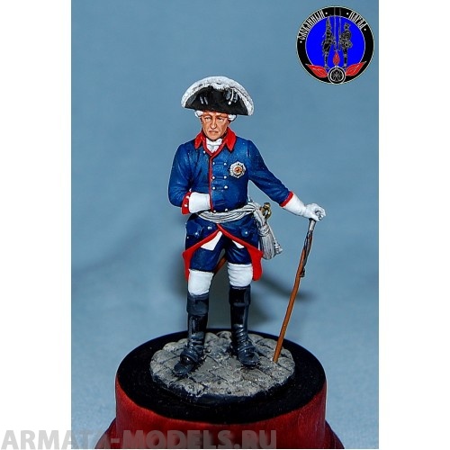 ОП.60.060 Фигура из белого металла  Фридрих Великий.  Студия Оловянный Парад