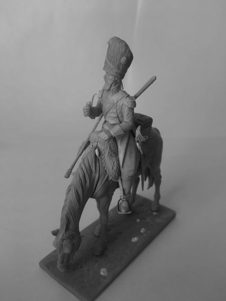 CHM-54211.Сапер драгунских полков, Франция 1804-12 гг. 54 мм. Материал - смола. Chronos Miniatures