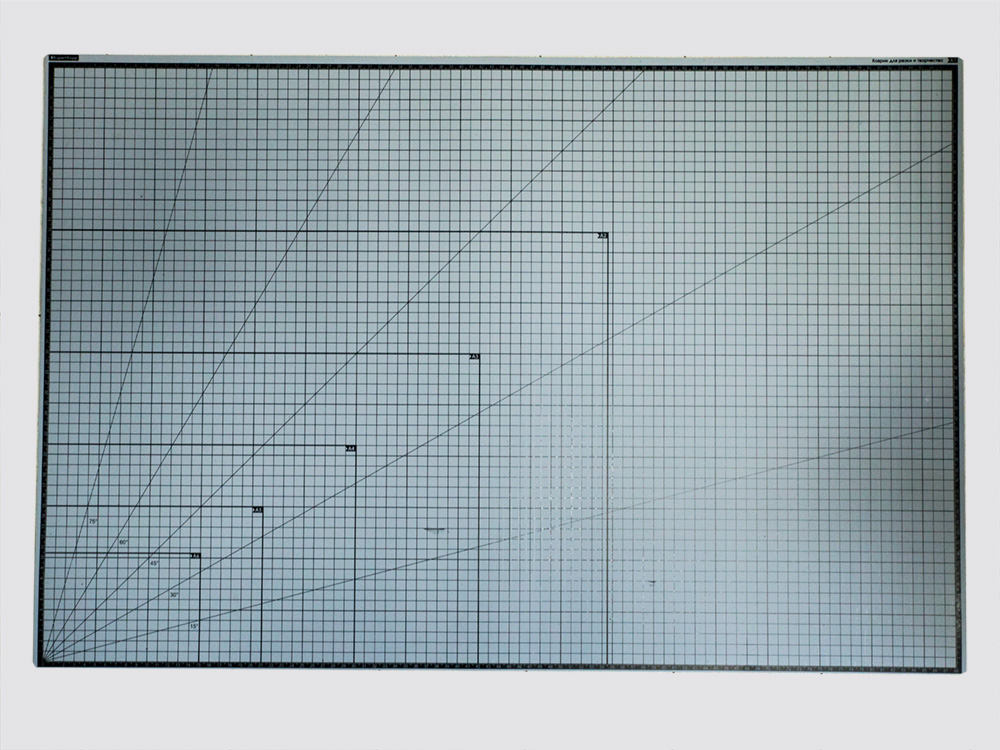 100113RK Коврик для резки А1, 5 слоев, серый черный