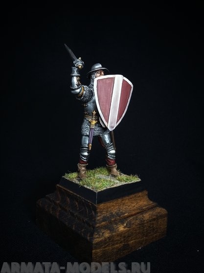 206ТБ ВИМ, пеший генуэзец с мечом, 54 мм Три Богатыря