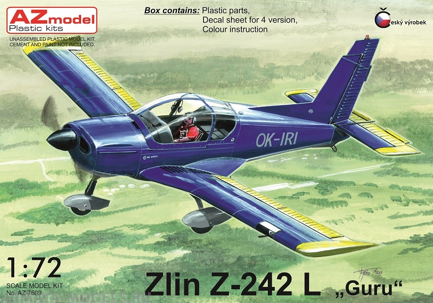 AZ7609 Самолет Zlin Z-242L quot;Guruquot; AZmodel Plastic kits