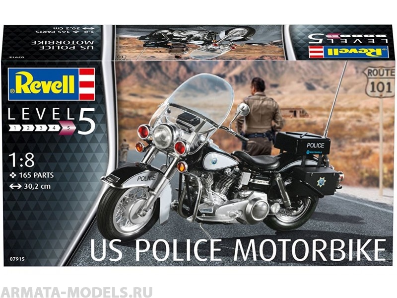 07915 Полицейский мотоцикл США Revell