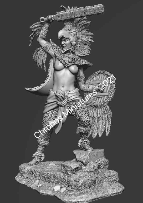 CHM-54245. Миры Фэнтези: Дочь Монтесумы. 54 мм. Материал - смола. Chronos Miniatures