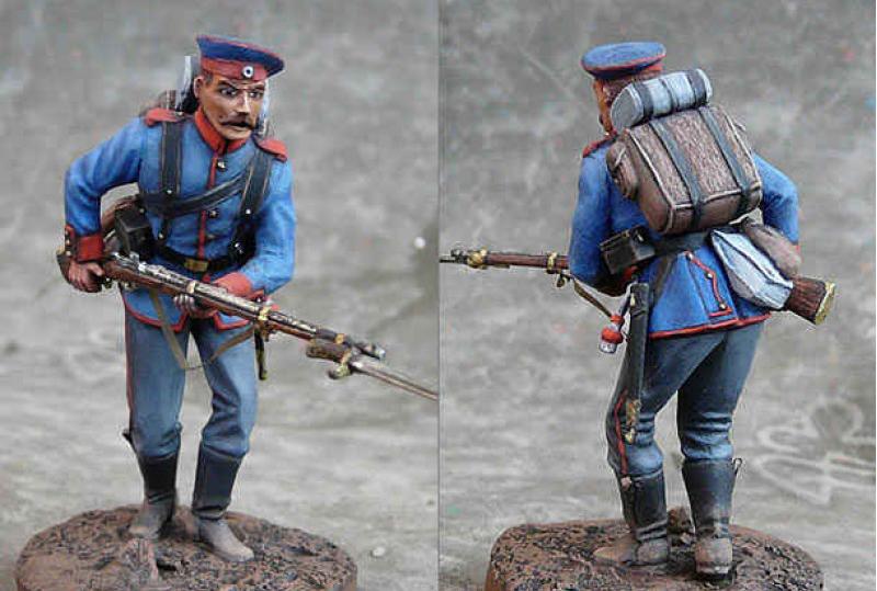 35012 Фигуры Прусская линейная пехота, франко-прусская война (1870-1871) ICM