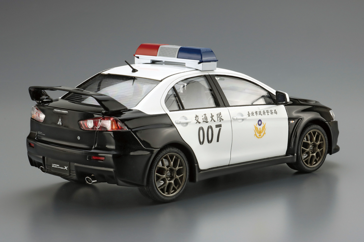 06282 Mitsubishi Lancer Evolution X '07 Taipei City Police Aoshima