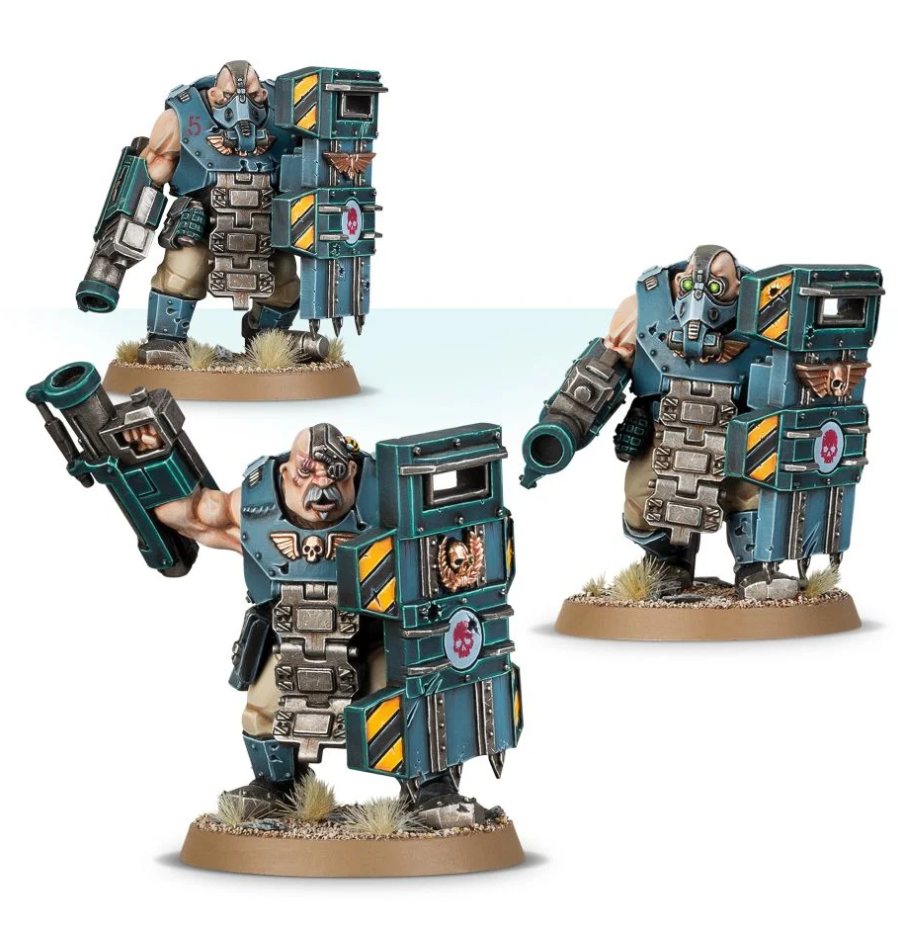 47-14GW Набор Милитарум Ауксиллия. Быкрины (Militarum Auxilla Bullgryns)