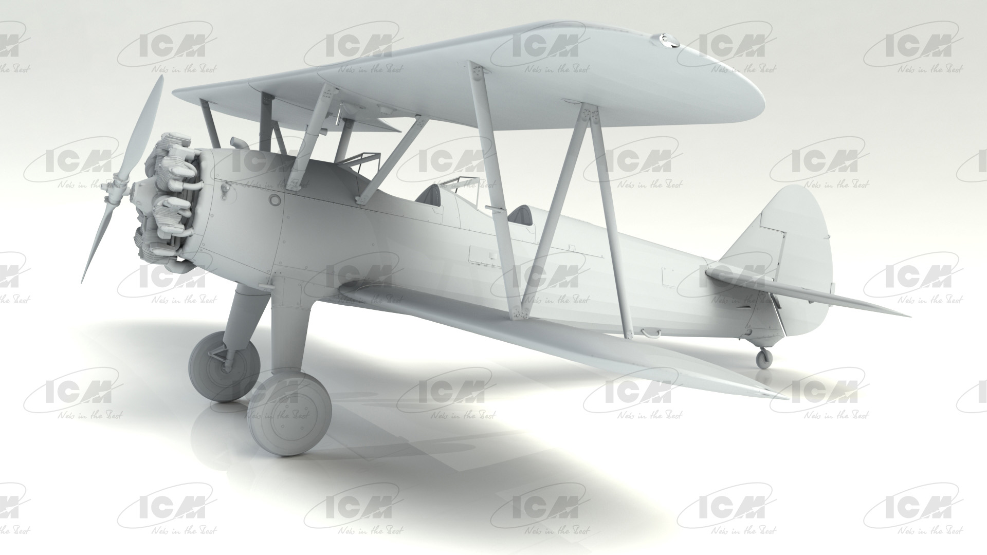 32052 Stearman PT-13/N2S-5 Kaydet, Американский учебный самолет ICM