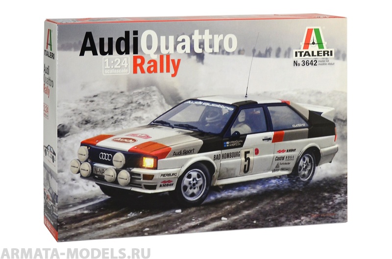 3642ИТ Автомобиль AUDI QUATTRO Ралли Italeri