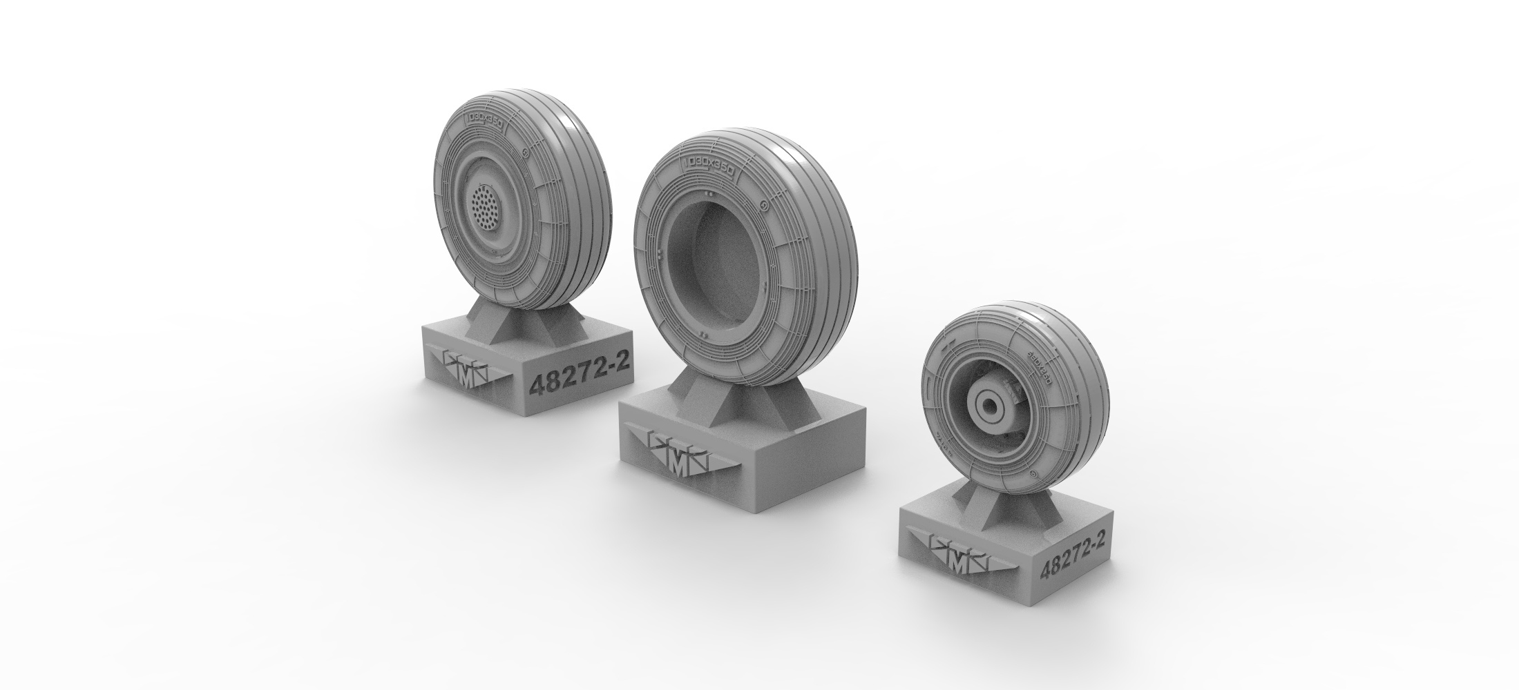 48272-2TMP Набор колес под стойки НЕО для СУ-27, 1/48