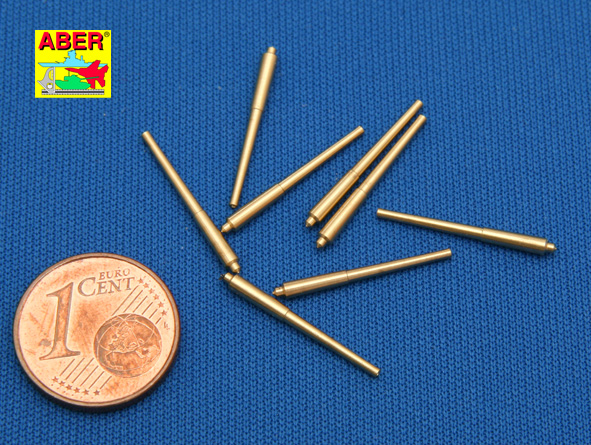 ABR-1:700-L-08  Дополнения для  Set of 8 pcs 381 mm long barrels for ship Hood для  1/700