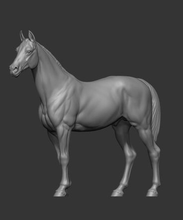 CHM-75044. Животные: Лошадь №3(75). 75 мм. Материал - смола. Chronos Miniatures