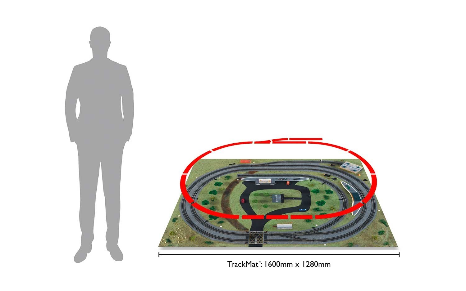 R1167 Подарочный набор железной дороги Flying Scotsman 00 Hornby