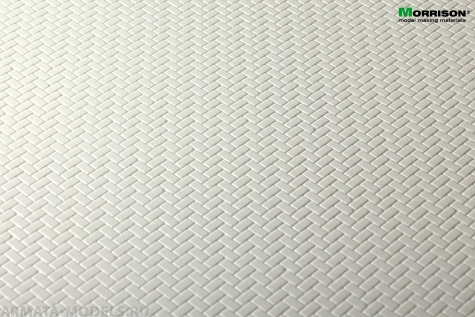 041to021 Объёмная текстура брусчатки ёлочка М1:35. (Лист А3- 28см.х38см.)