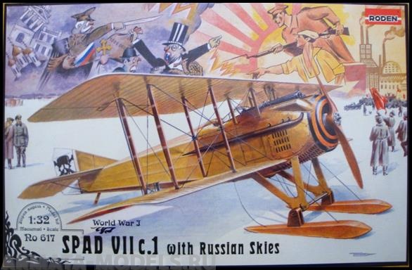 Rod617 Самолёт Spad VII с.1 with Russian skies Roden