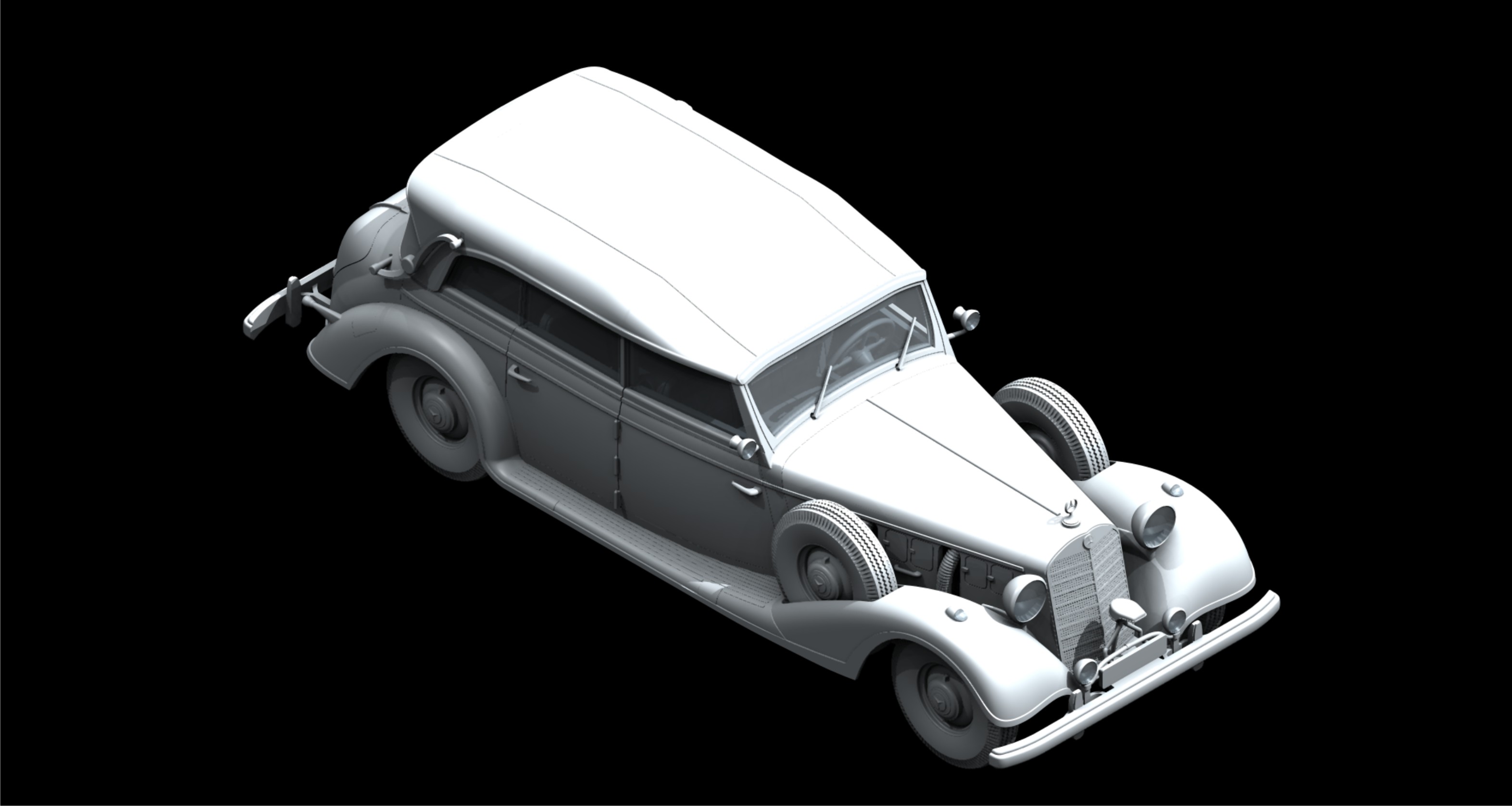 35534 Typ 770K Tourenwagen с раскрытым тентом, Автомобиль Германского руководства ІІ МВ ICM