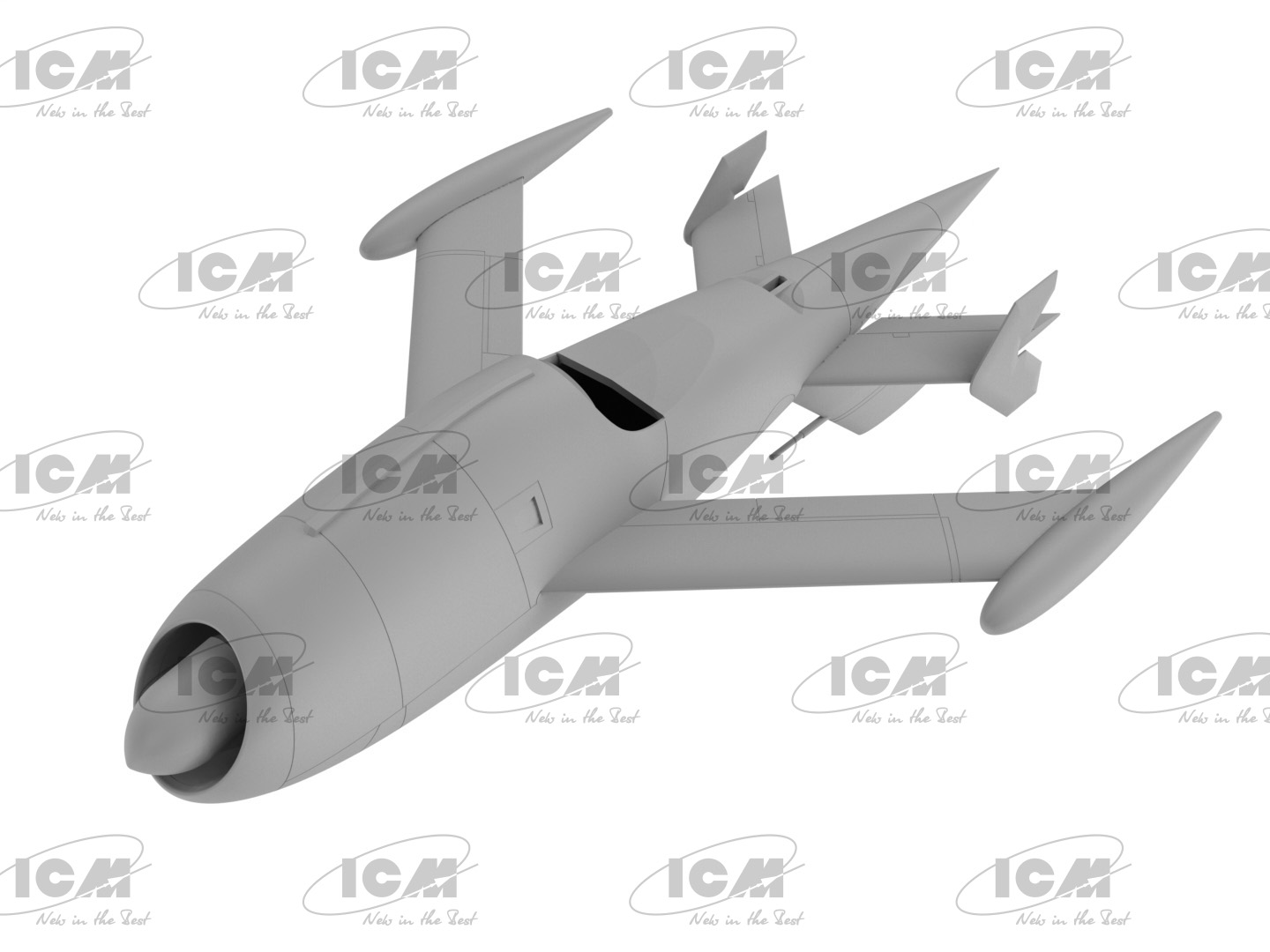 48402 KDA-1(Q-2A) Firebee, Американский беспилотный самолет ICM