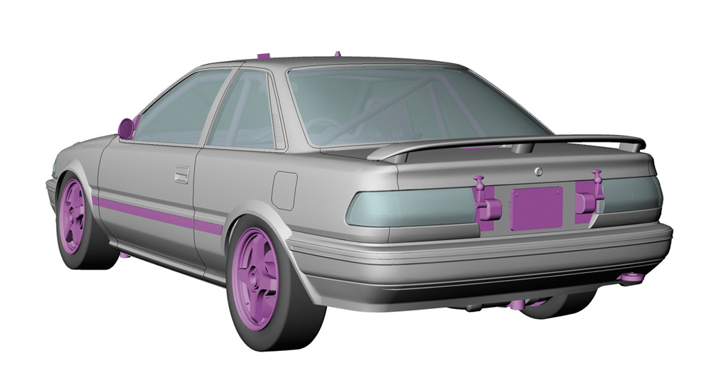 21137HG Автомобиль ADVAN COROLLA LEVIN AE92 Hasegawa