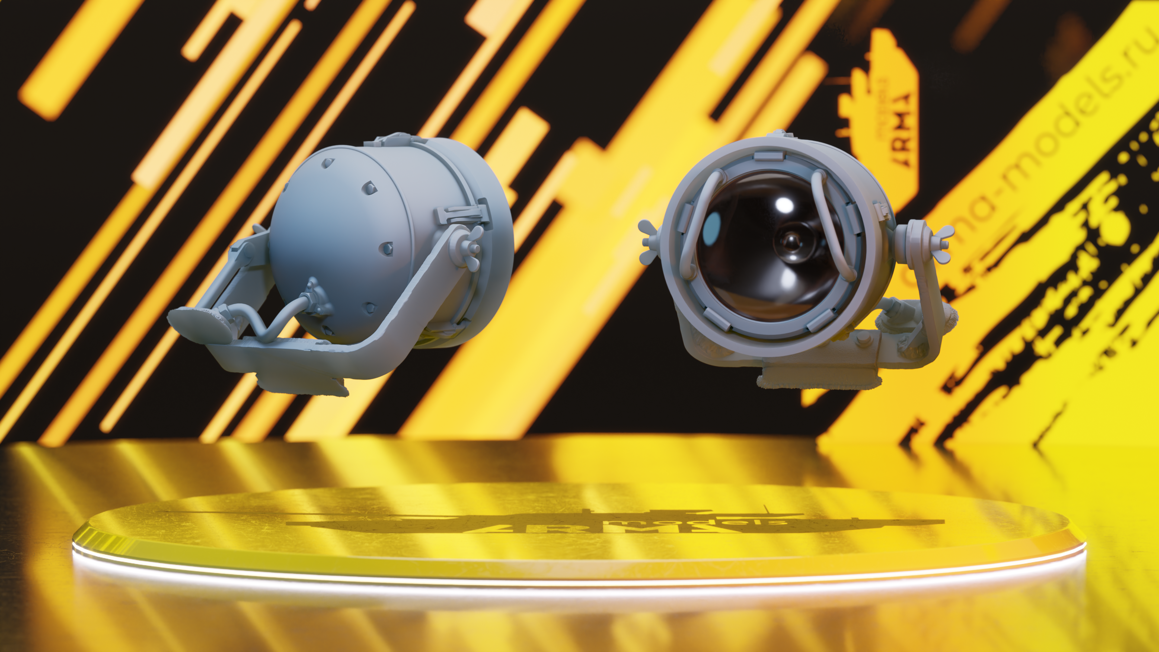 AM36036 Прожектор без чехла (прозрачные детали) для AMX ELC BIS Arma Models