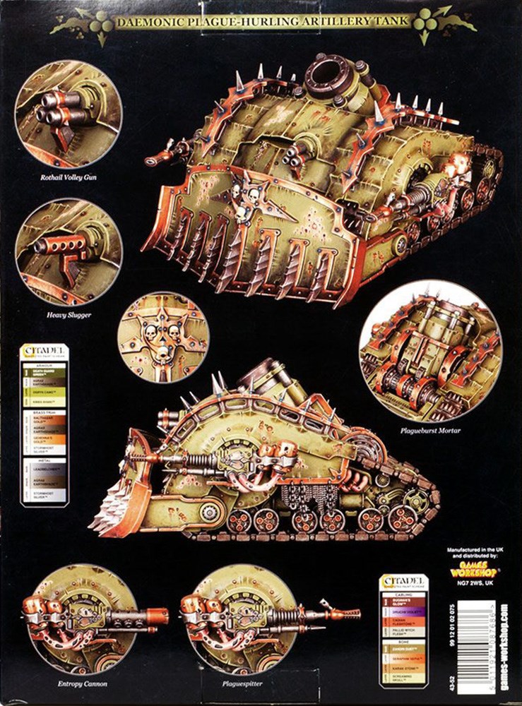 43-52GW Набор: Гусеничный Чумовзрыв Гвардии Смерти (Death Guard Plagueburst Crawler)