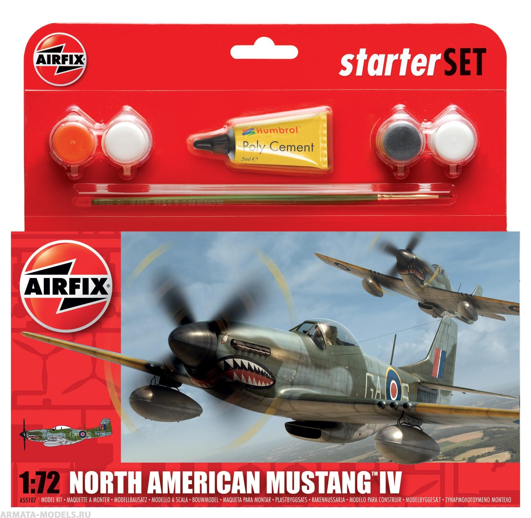 A55107  САМОЛЕТ MUSTANG P51-D Airfix