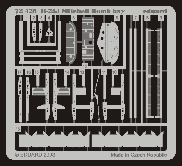 72425ED Фототравление B-25J bomb bay