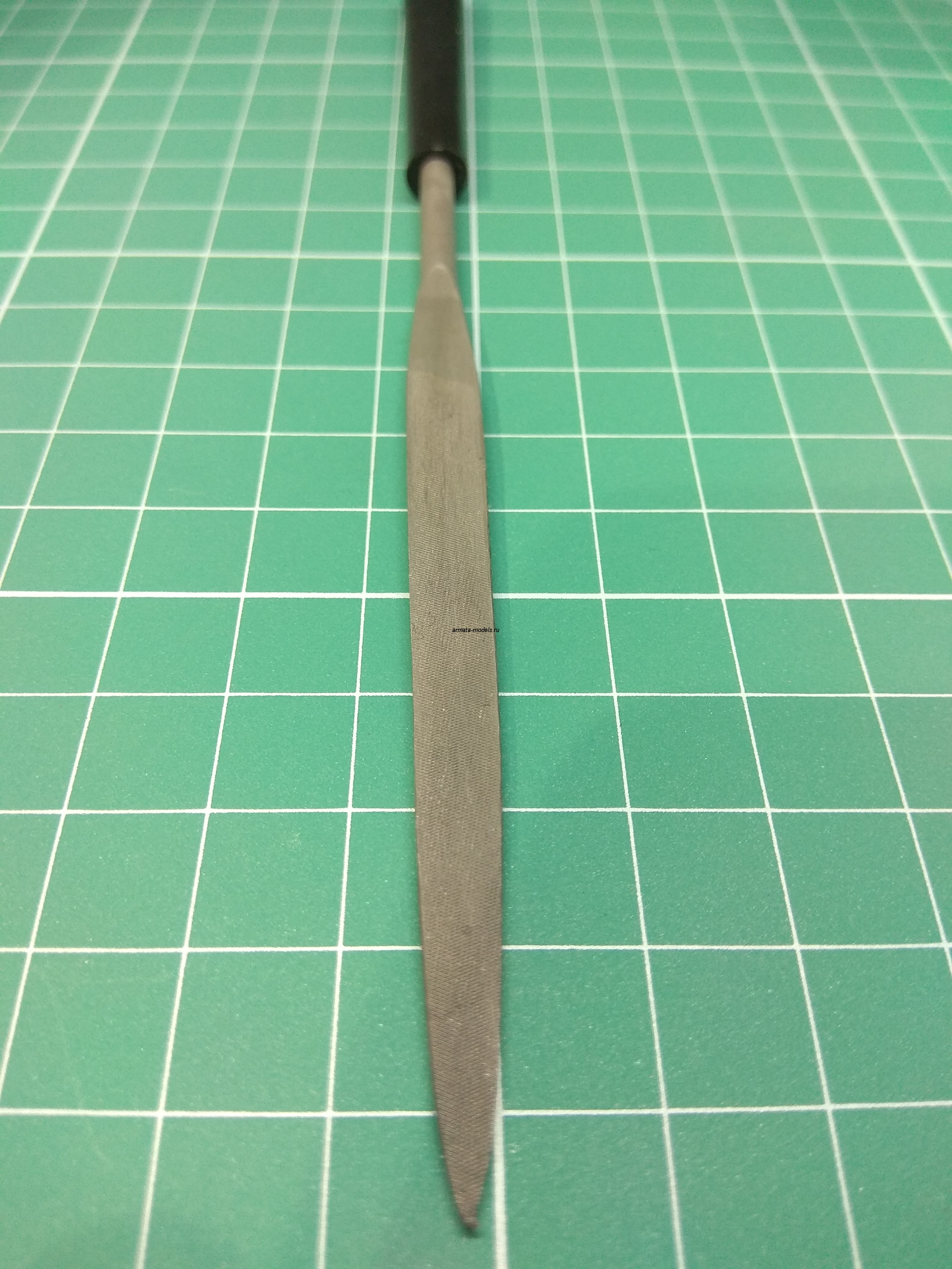 AMT020 Надфиль полукруглый, мелкозернистый 160мм №3 с ручкой