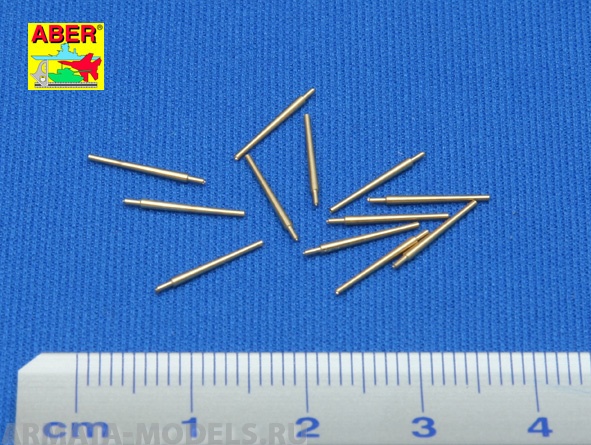 ABR-1:350-L-02  Дополнения для  Set of 12 pcs 127 mm type 89 A/A long barrels for Japan ships  для  1/350