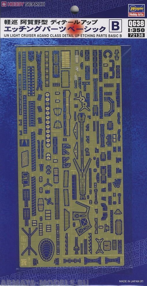 72138 Фототравление: IJN Light Cruiser Agano DET UP BASIC B