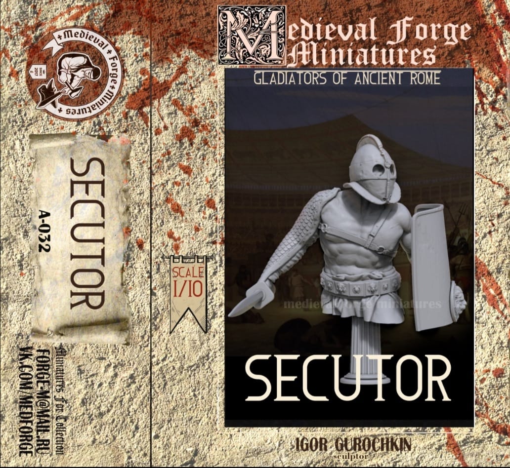 A-032 Фигура Секутор Medieval Forge Miniatures