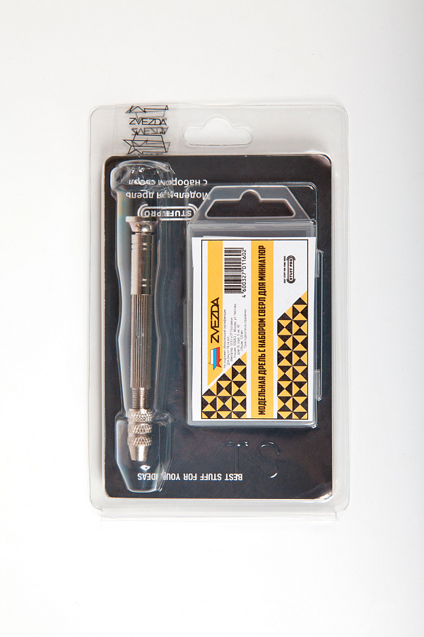 1160 Модельная дрель с набором сверл для миниатюр Stuff-Pro