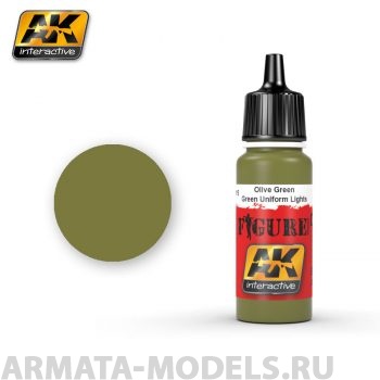 AK3115 Акриловая краска GREEN UNIFORM LIGHTS