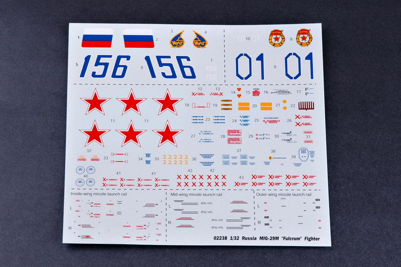 02238P Сборная модель Aircraft -Mig-29M”Fulcrum"Fighter Trumpeter