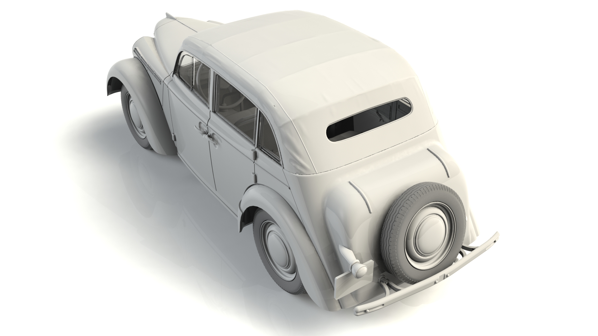 35484 Москвич-401-420А, Советский легковой автомобиль ICM