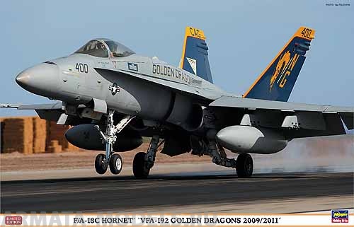 07326 Самолет F/A-18C HORNET VFA-192 GOLDEN DRAGONS 2009/2011 Hasegawa