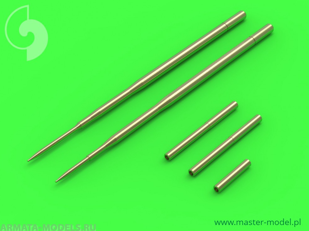 AM-72-072 Дополнение для моделей MiG-17PF (Fresco D) - 23mm gun barrels set & Pitot Tubes