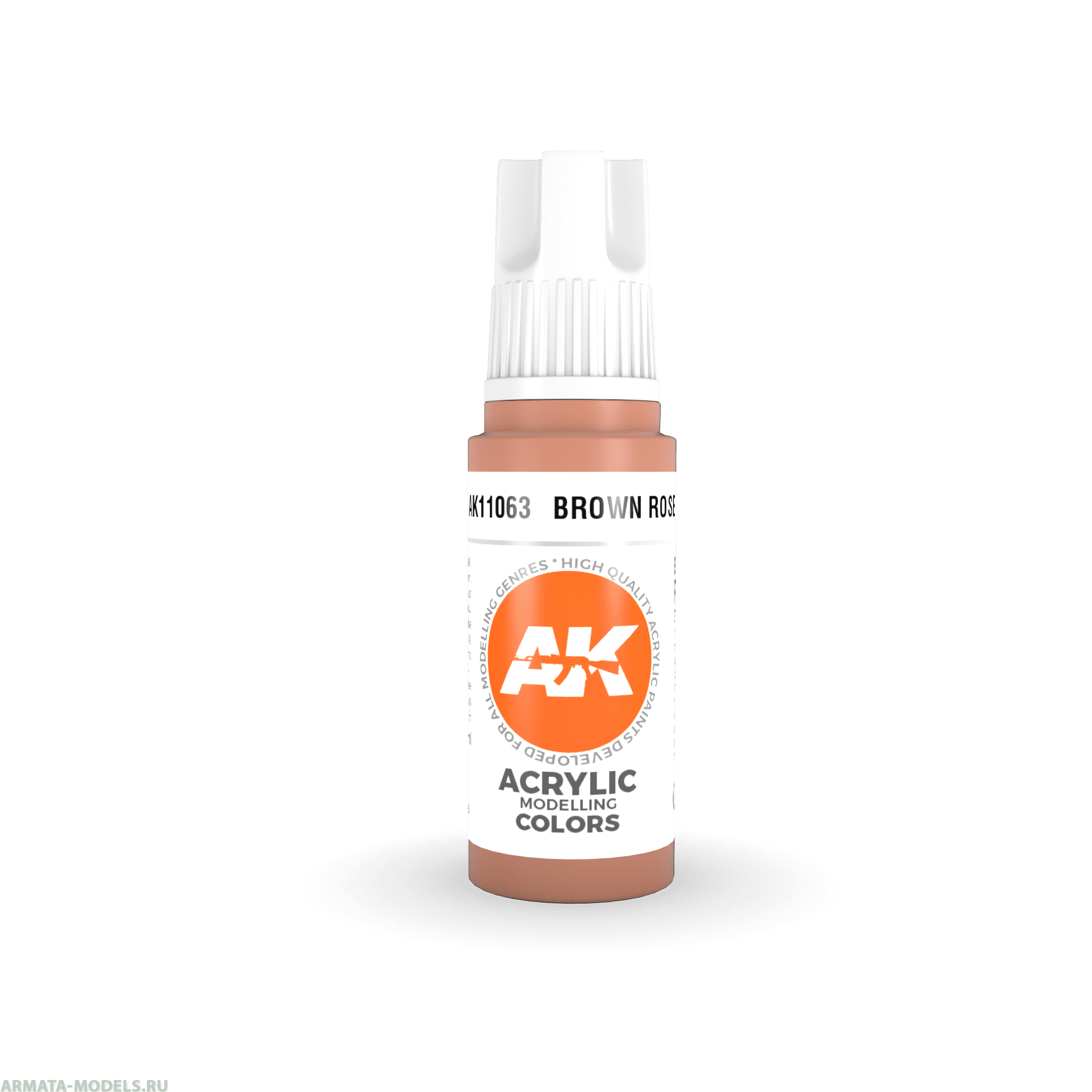 AK11063 Краска акриловая Brown Rose 17ml