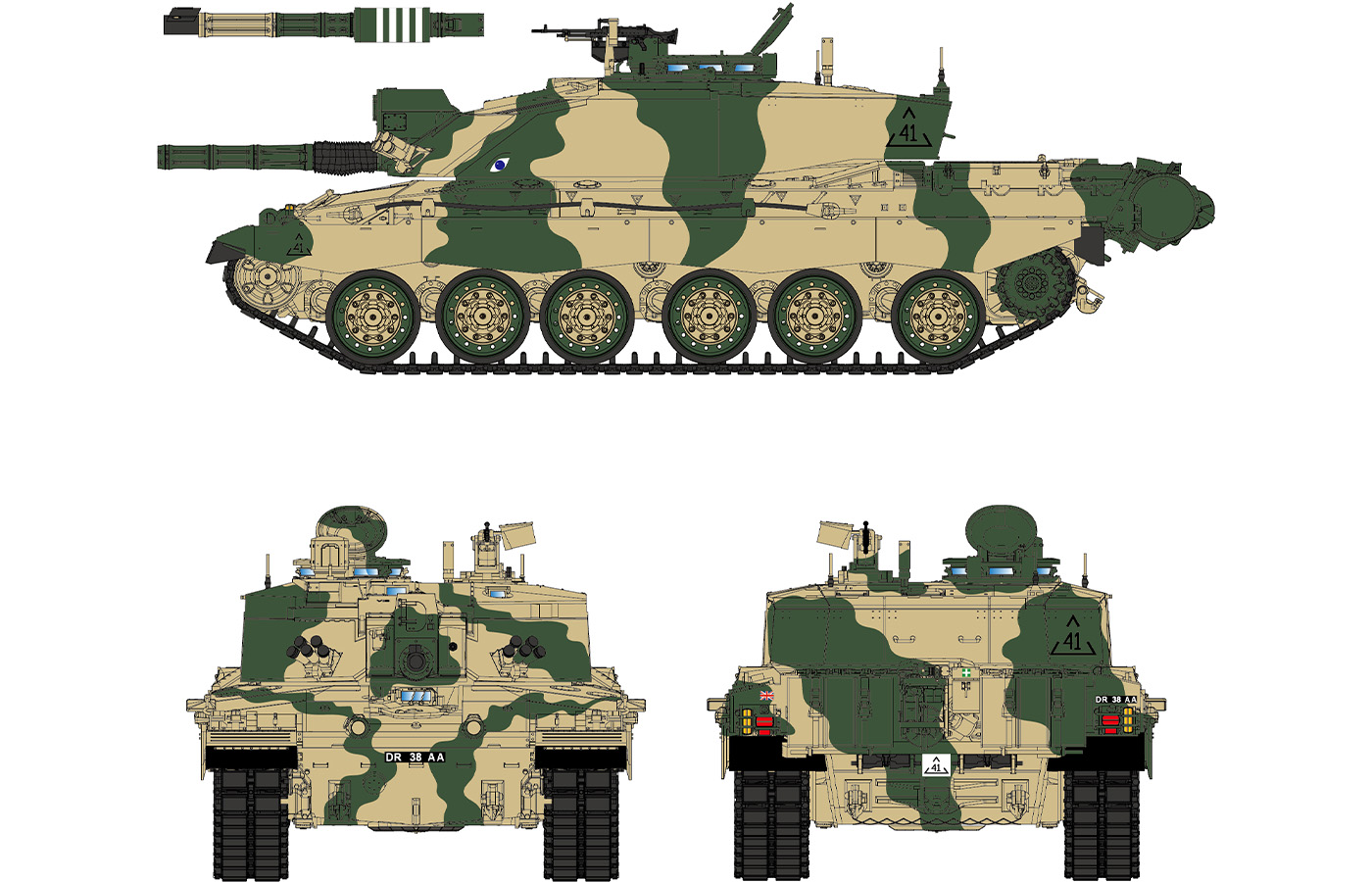 RM-5062 Британский танк Challenger 2 Rye Field Model (RFM)