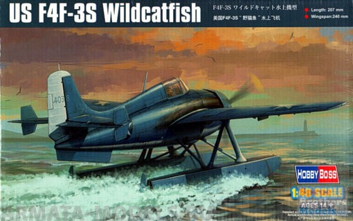 81729 Самолет US F4F-3S Wildcatfish Hobby Boss